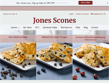 Tablet Screenshot of jonesscones.com